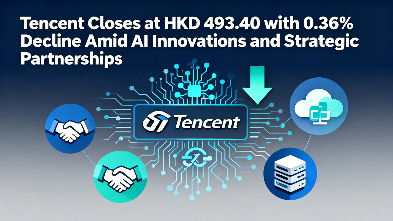 Tencent Closes at HKD 493.40 with 0.36% Decline Amid AI Innovations and Strategic Partnerships