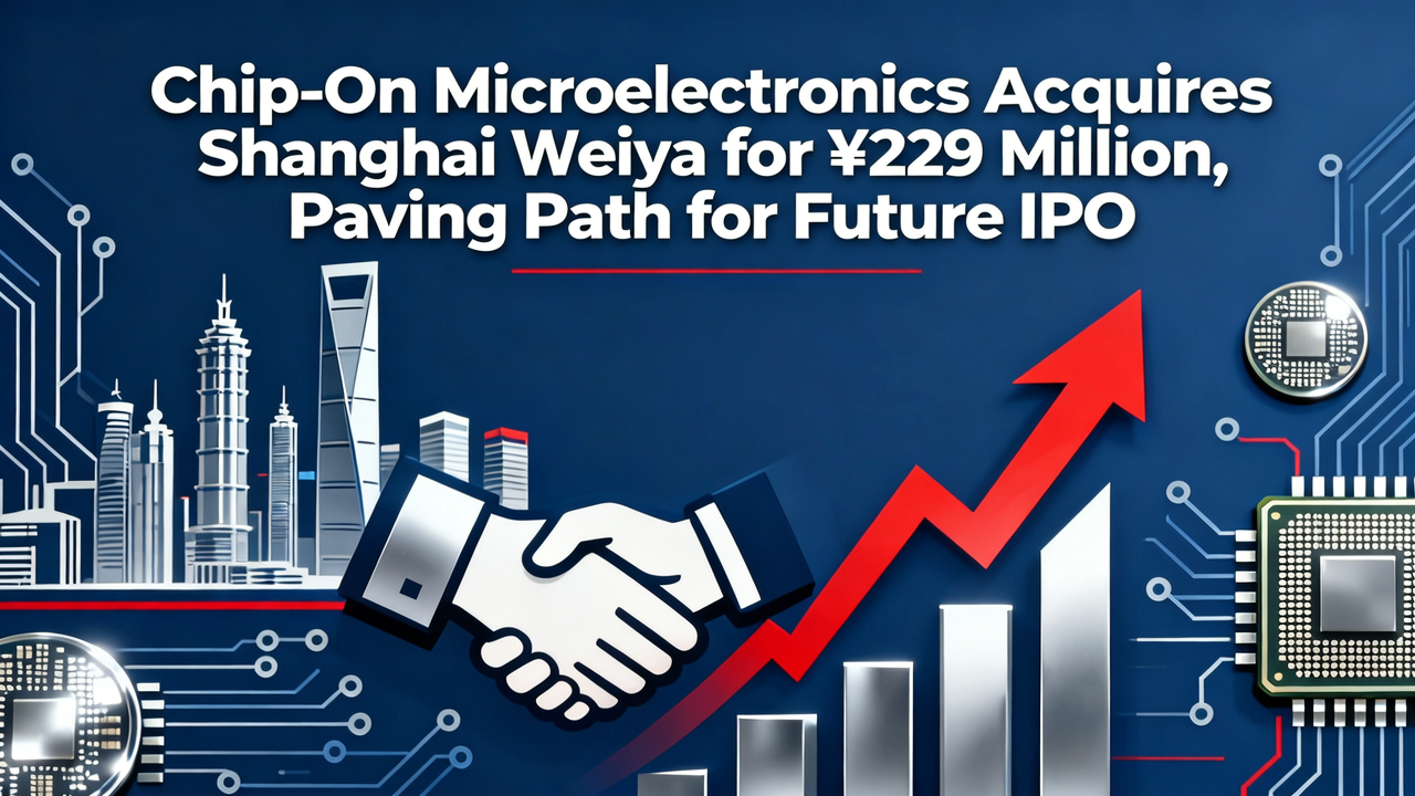 Chip-On Microelectronics Acquires Shanghai Weiya for ¥229 Million, Paving Path for Future IPO