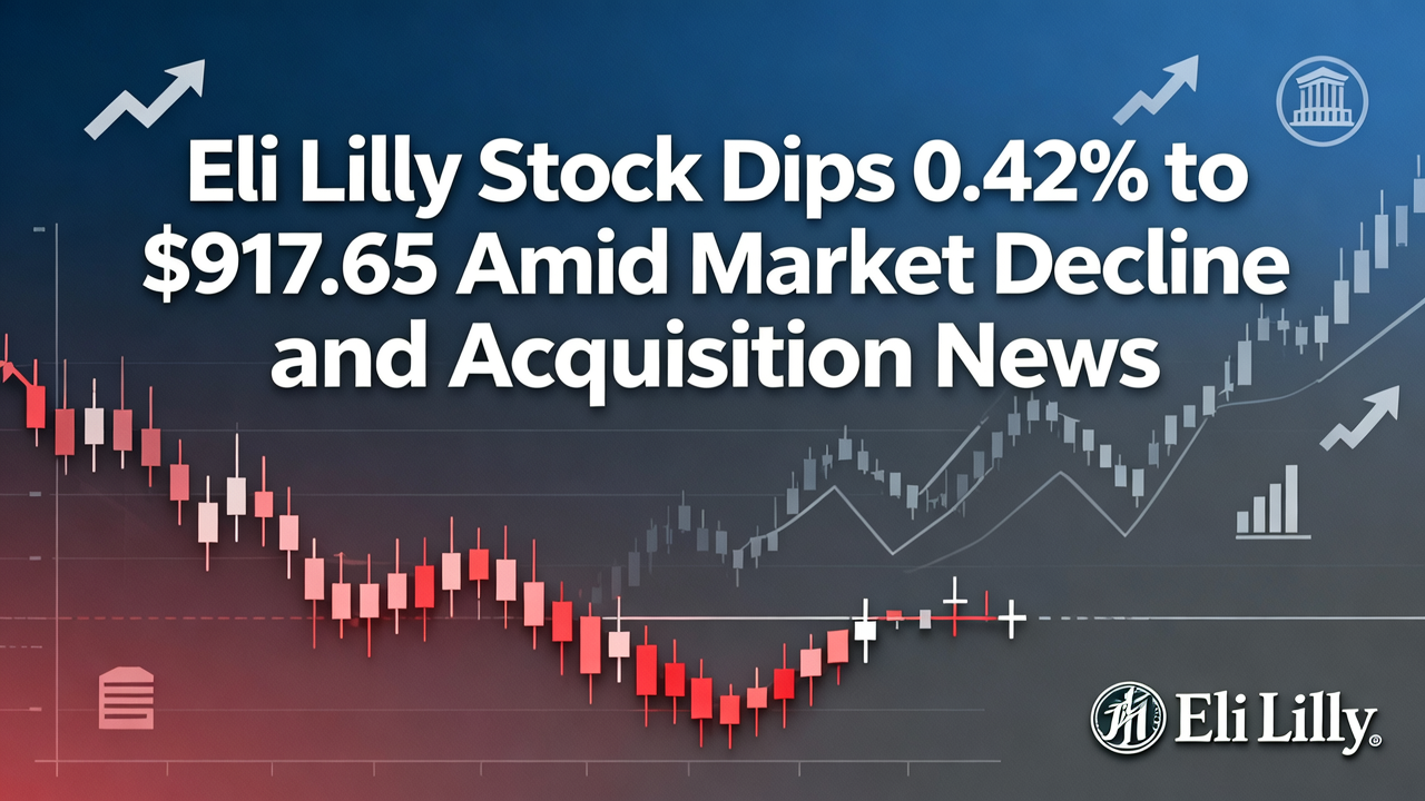 Eli Lilly Stock Dips 0.42% to $917.65 Amid Market Decline and Acquisition News