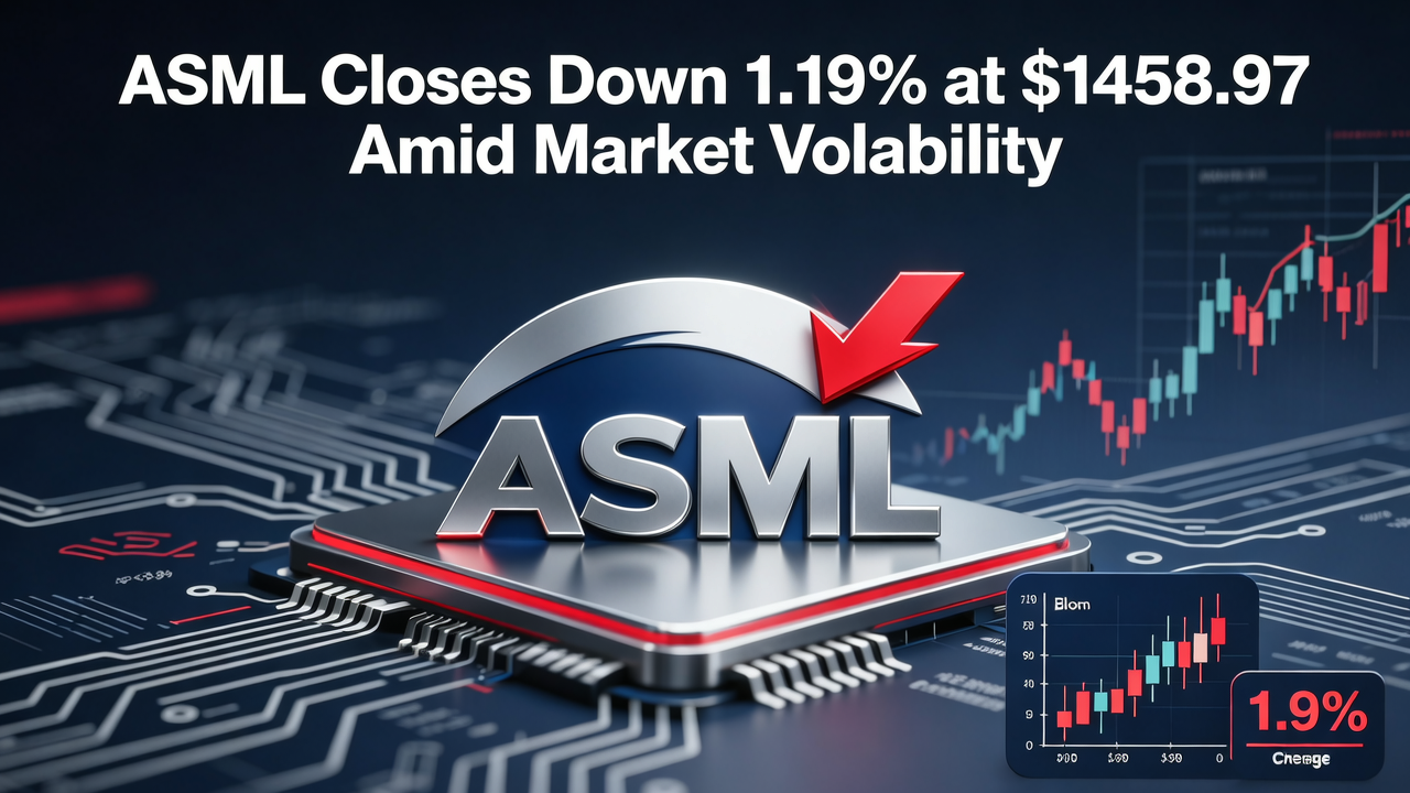 ASML Closes Down 1.19% at $1458.97 Amid Market Volatility