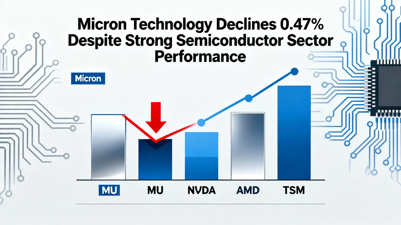 Micron Technology Declines 0.47% Despite Strong Semiconductor Sector Performance