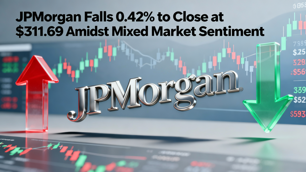 JPMorgan Falls 0.42% to Close at $311.69 Amidst Mixed Market Sentiment