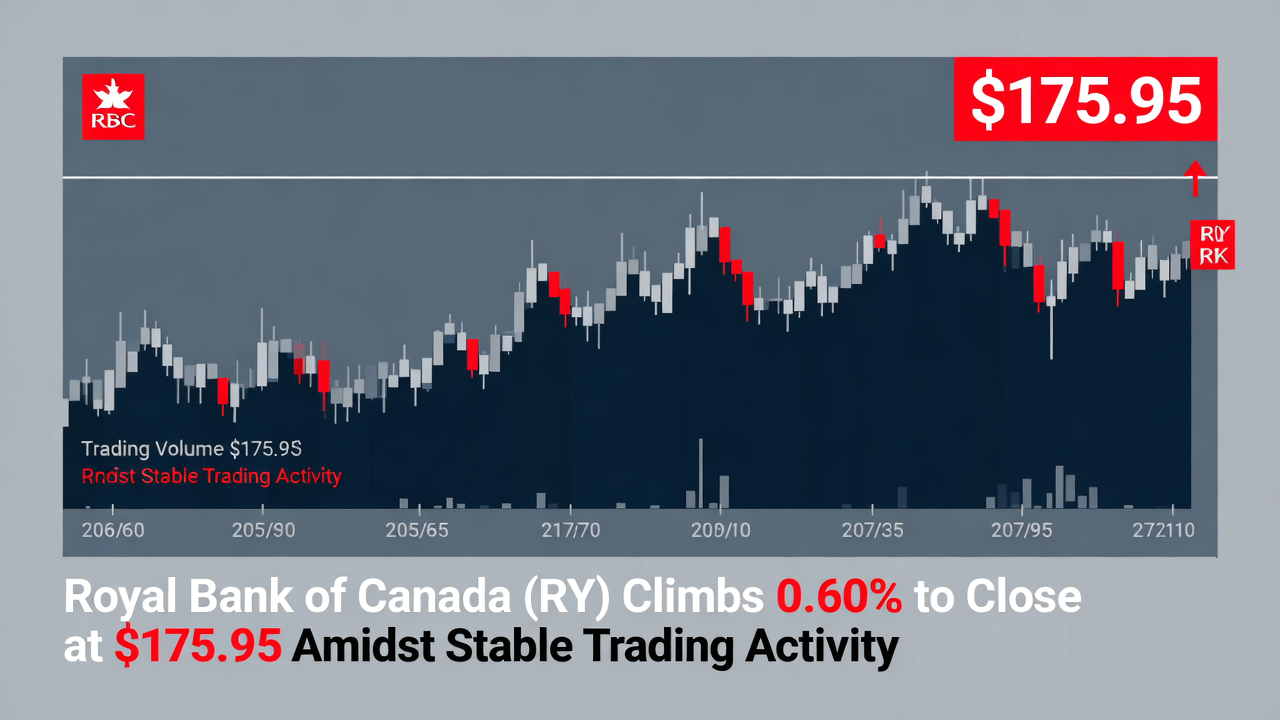 Royal Bank of Canada (RY) Climbs 0.60% to Close at $175.95 Amidst Stable Trading Activity