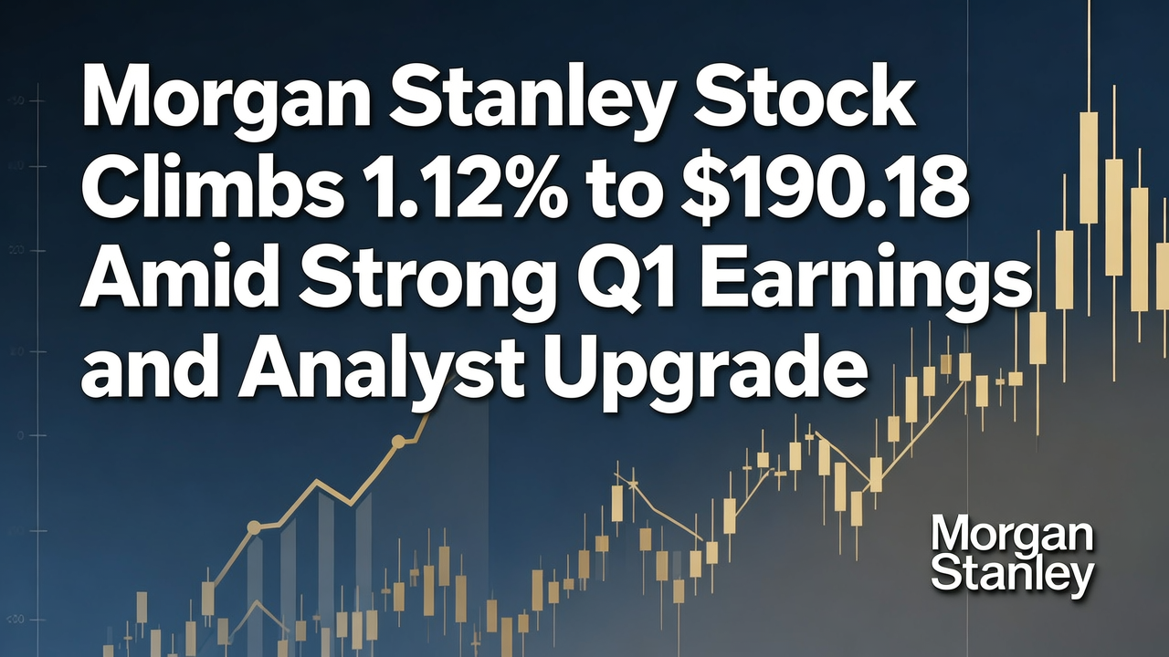 Morgan Stanley Stock Climbs 1.12% to $190.18 Amid Strong Q1 Earnings and Analyst Upgrade