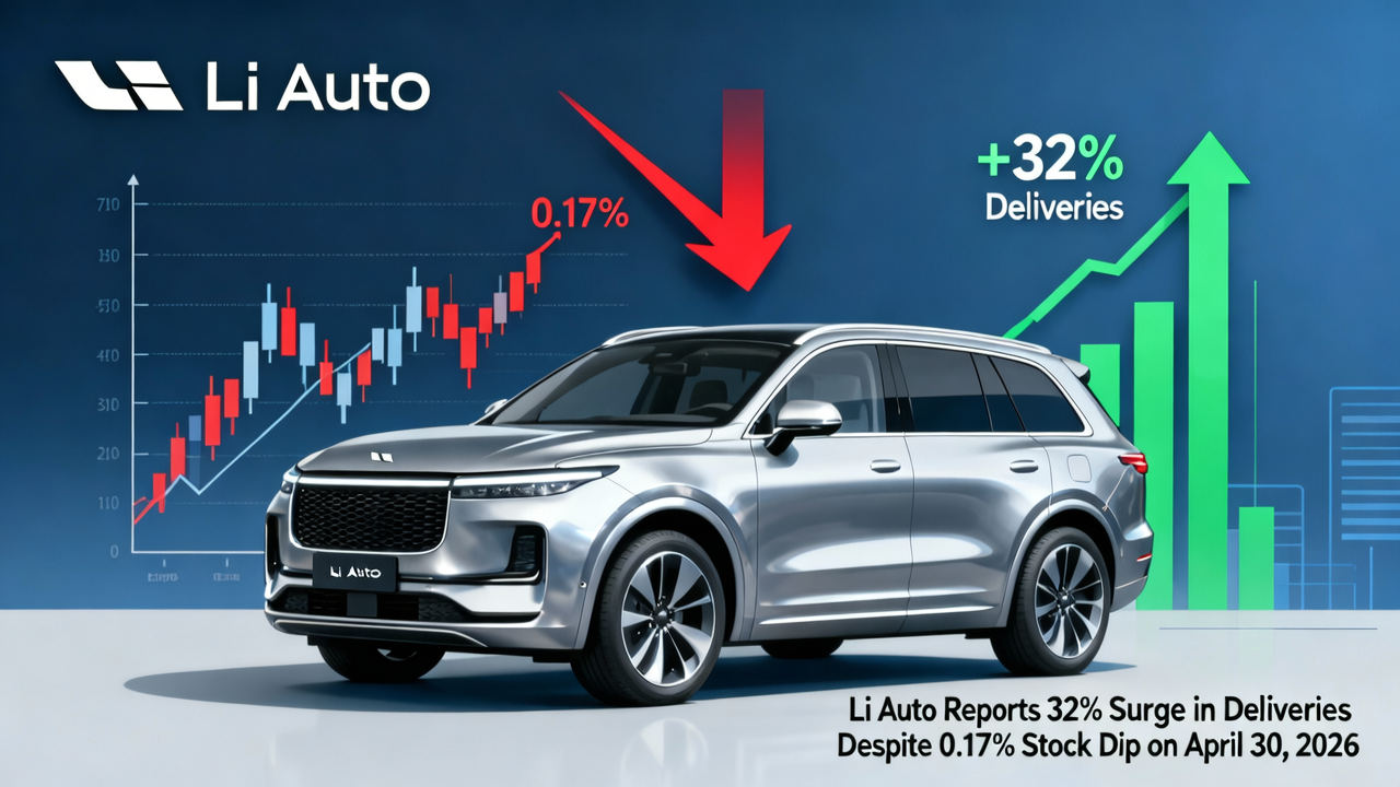 Li Auto Reports 32% Surge in Deliveries Despite 0.17% Stock Dip on April 30, 2026