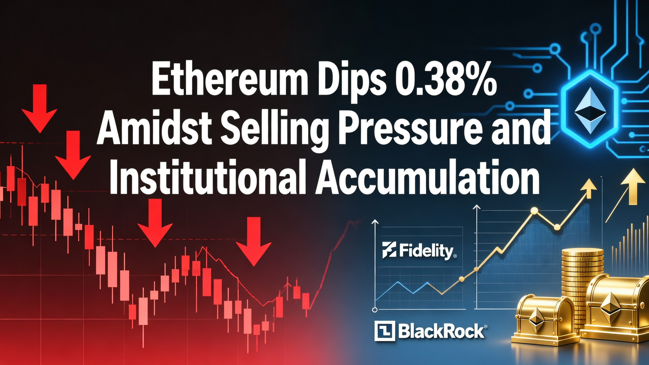 Ethereum Dips 0.38% Amidst Selling Pressure and Institutional Accumulation