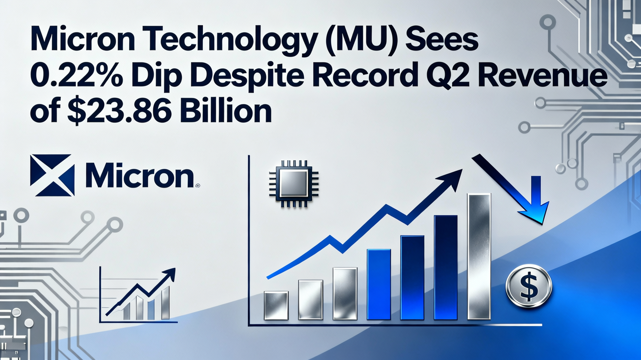 Micron Technology (MU) Sees 0.22% Dip Despite Record Q2 Revenue of $23.86 Billion