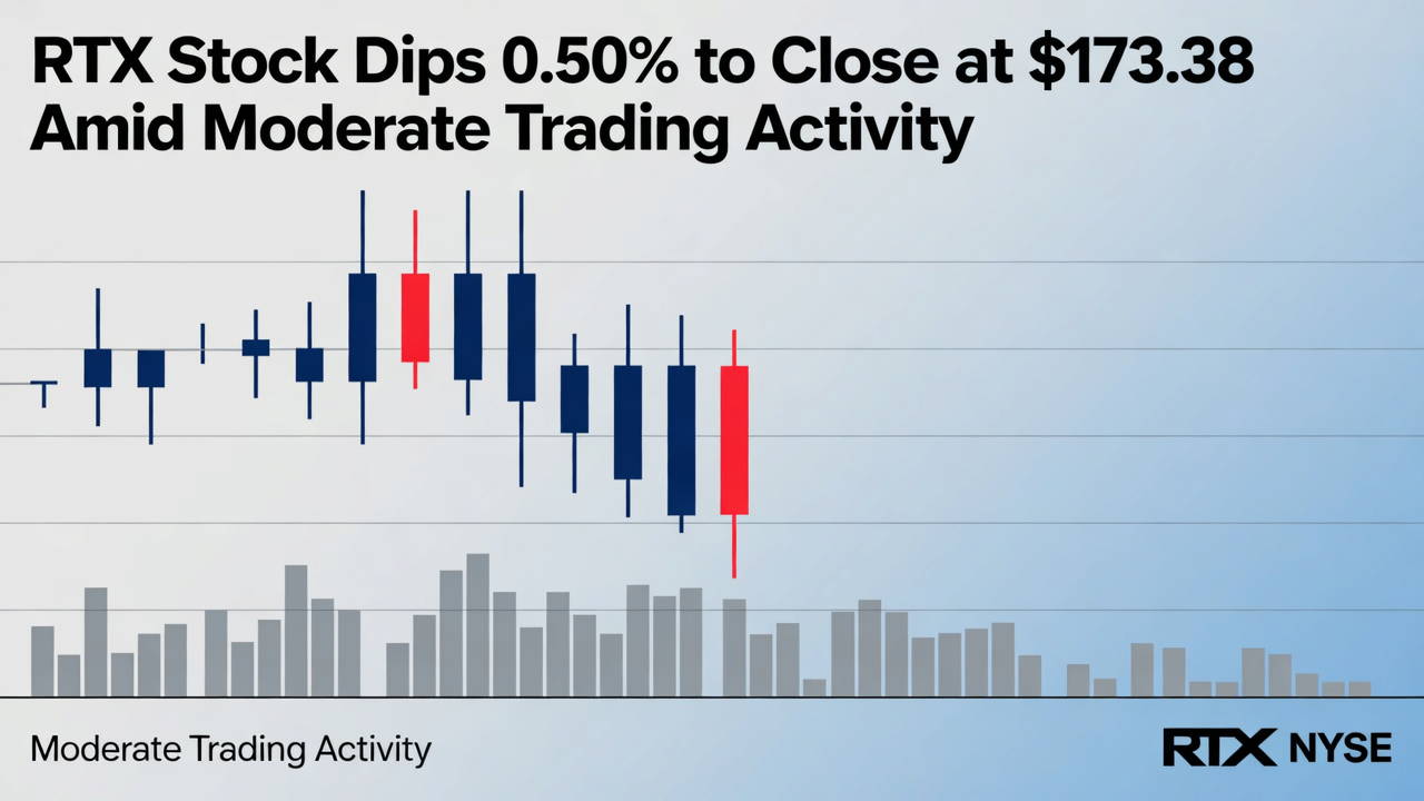 RTX Stock Dips 0.50% to Close at $173.38 Amid Moderate Trading Activity