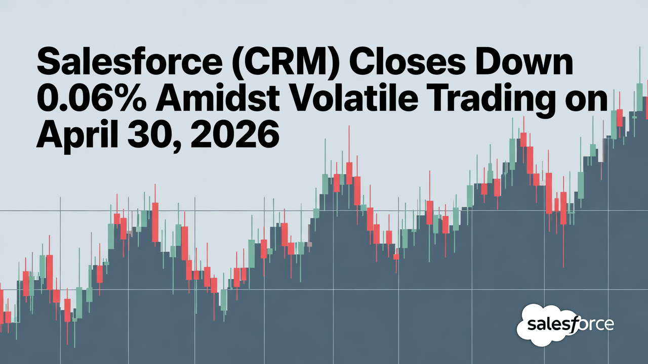 Salesforce (CRM) Closes Down 0.06% Amidst Volatile Trading on April 30, 2026