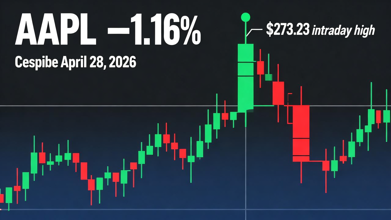 AAPL Closes Down 1.16% Despite Intraday High of $273.23 on April 28, 2026