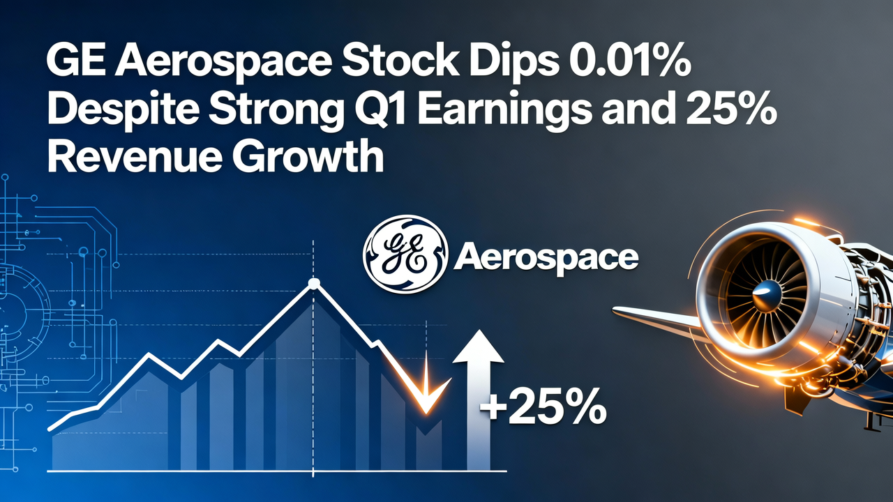 GE Aerospace Stock Dips 0.01% Despite Strong Q1 Earnings and 25% Revenue Growth