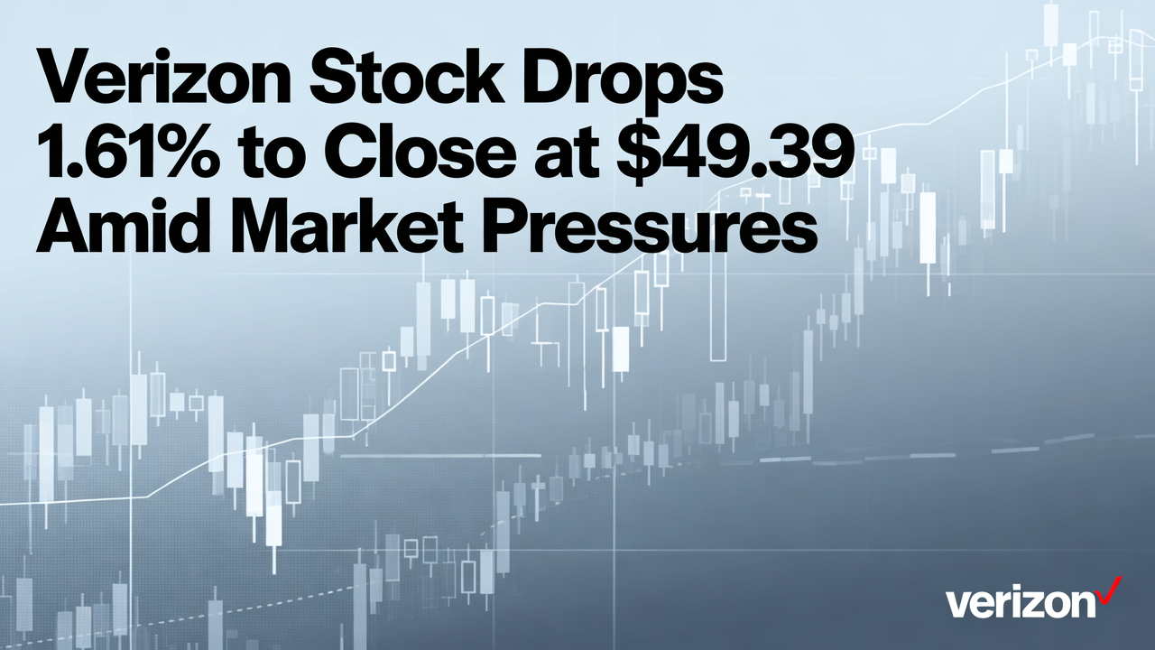 Verizon Stock Drops 1.61% to Close at $49.39 Amid Market Pressures