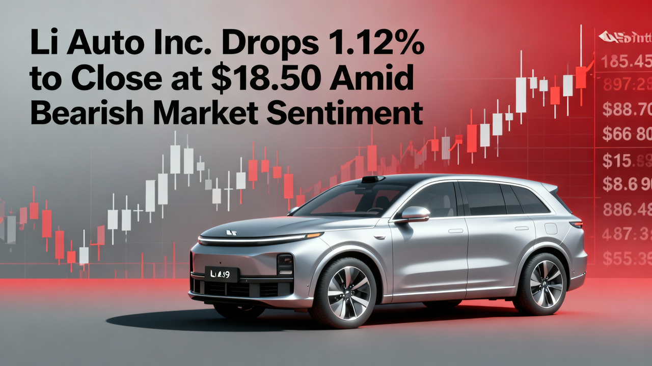 Li Auto Inc. Drops 1.12% to Close at $18.50 Amid Bearish Market Sentiment