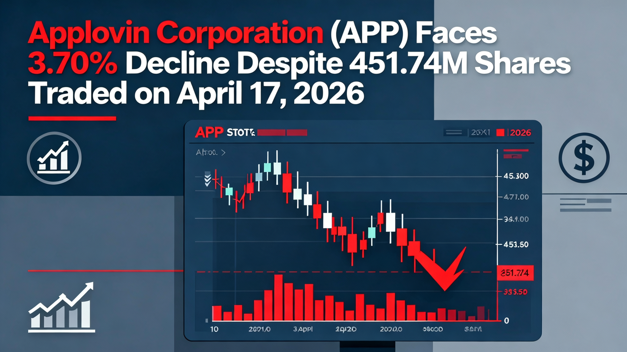 Applovin Corporation (APP) Faces 3.70% Decline Despite 451.74M Shares Traded on April 17, 2026