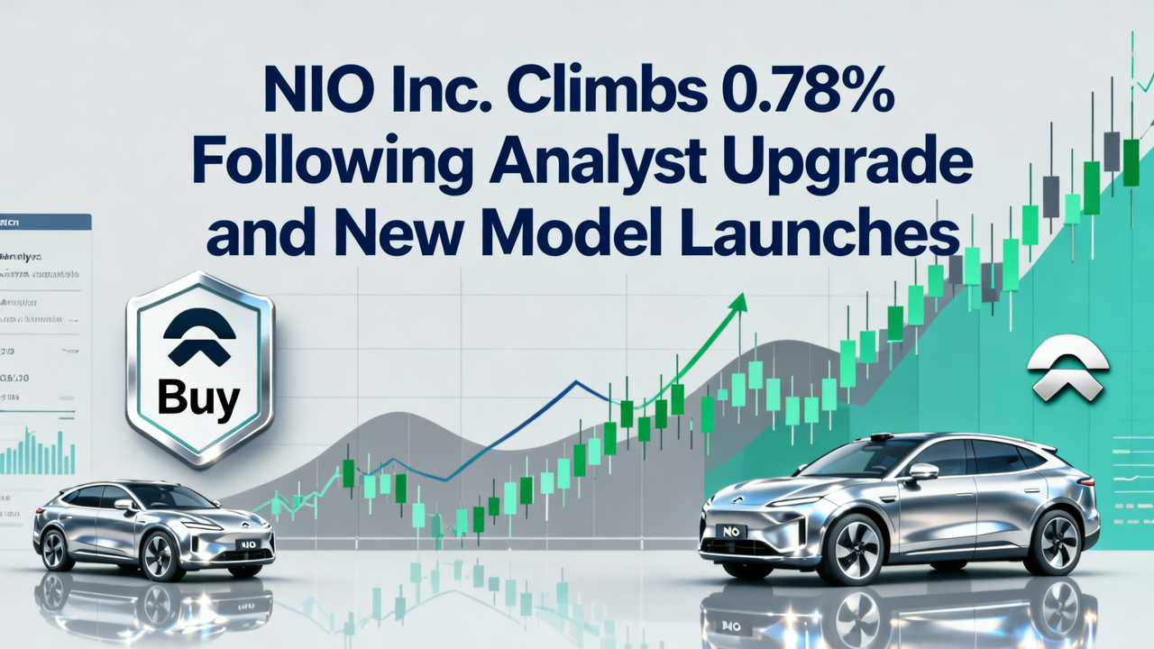 NIO Inc. Climbs 0.78% Following Analyst Upgrade and New Model Launches