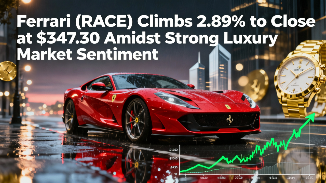 Ferrari (RACE) Climbs 2.89% to Close at $347.30 Amidst Strong Luxury Market Sentiment