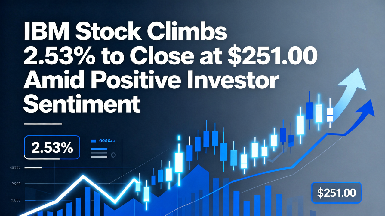 IBM Stock Climbs 2.53% to Close at $251.00 Amid Positive Investor Sentiment