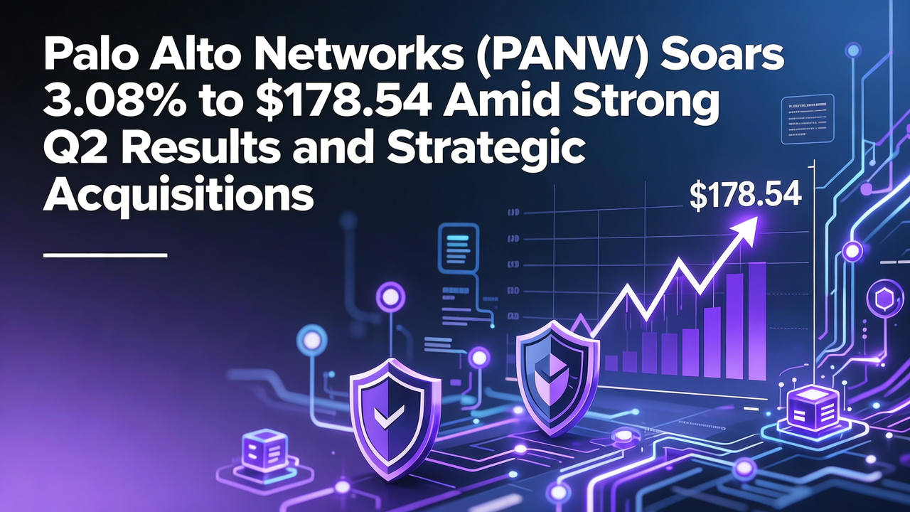 Palo Alto Networks (PANW) Soars 3.08% to $178.54 Amid Strong Q2 Results and Strategic Acquisitions