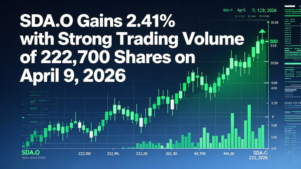 SDA.O Gains 2.41% with Strong Trading Volume of 222,700 Shares on April 9, 2026