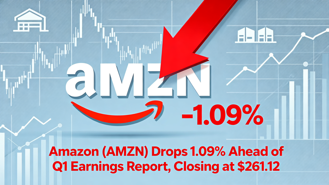 Amazon (AMZN) Drops 1.09% Ahead of Q1 Earnings Report, Closing at $261.12