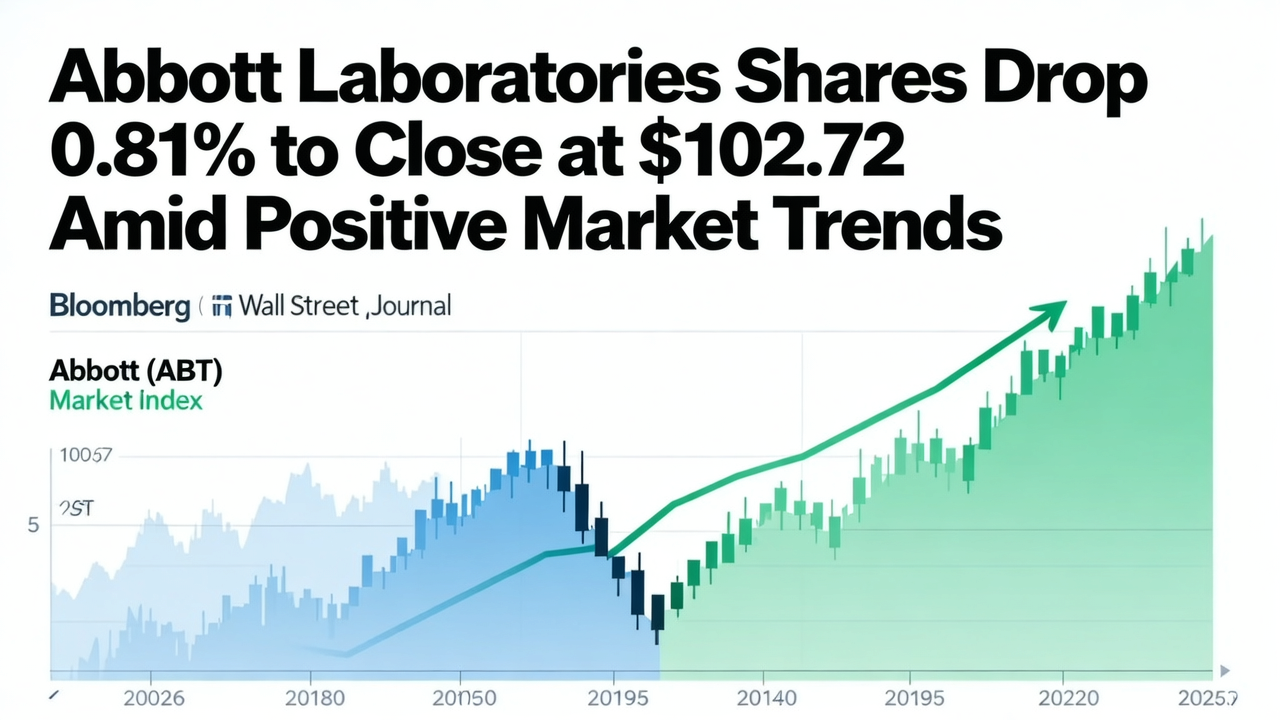 Abbott Laboratories Shares Drop 0.81% to Close at $102.72 Amid Positive Market Trends