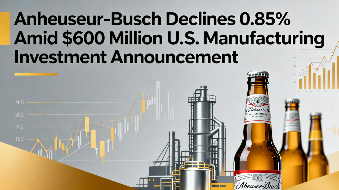 Anheuser-Busch Declines 0.85% Amid $600 Million U.S. Manufacturing Investment Announcement