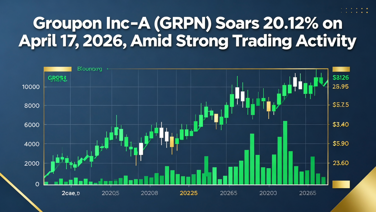 Groupon Inc-A (GRPN) Soars 20.12% on April 17, 2026, Amid Strong Trading Activity