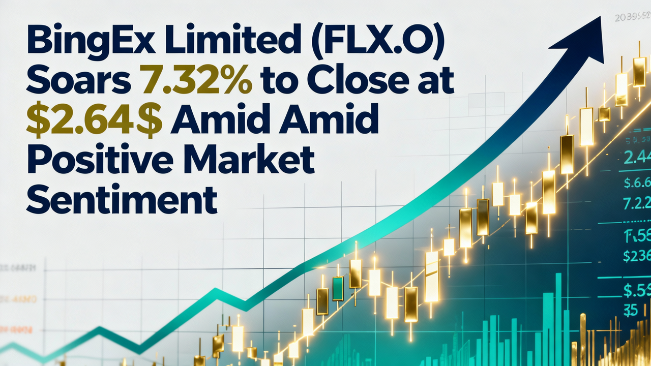 BingEx Limited (FLX.O) Soars 7.32% to Close at $2.64 Amid Positive Market Sentiment