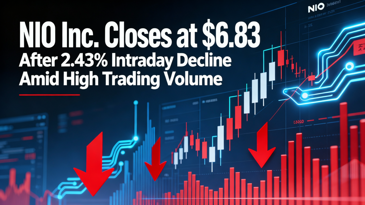 NIO Inc. Closes at $6.83 After 2.43% Intraday Decline Amid High Trading Volume