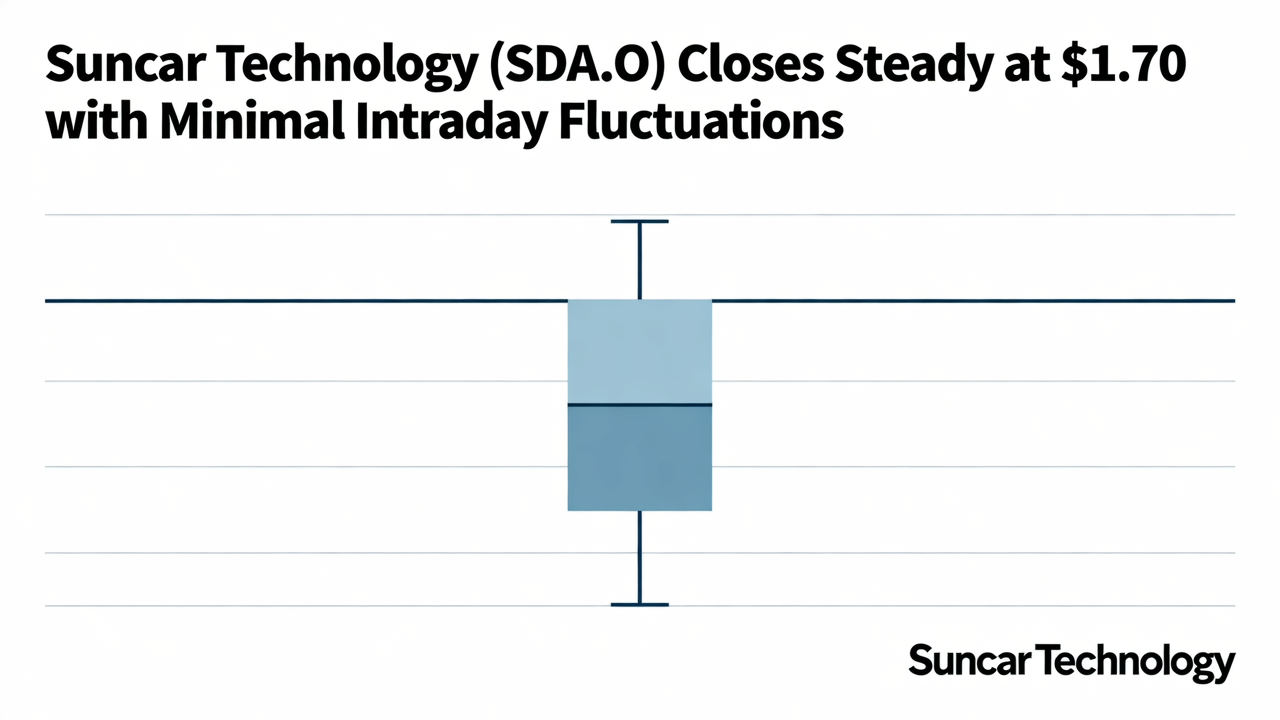 Suncar Technology (SDA.O) Closes Steady at $1.70 with Minimal Intraday Fluctuations