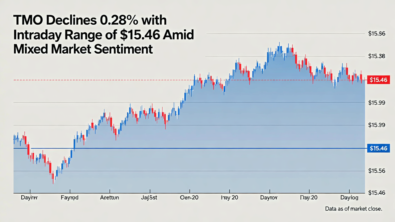 TMO Declines 0.28% with Intraday Range of $15.46 Amid Mixed Market Sentiment