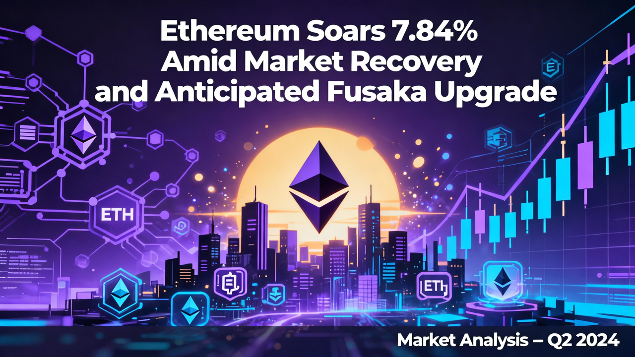 Ethereum Soars 7.84% Amid Market Recovery and Anticipated Fusaka Upgrade