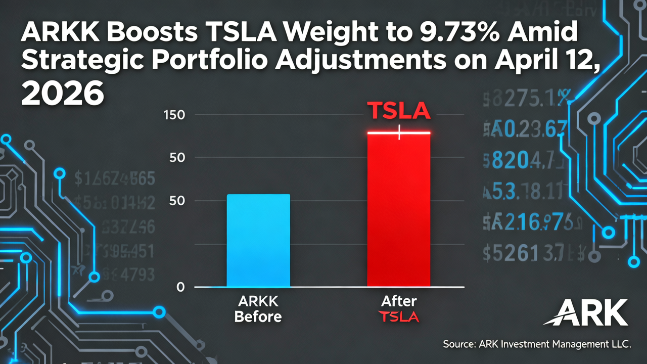 ARKK Boosts TSLA Weight to 9.73% Amid Strategic Portfolio Adjustments on April 12, 2026