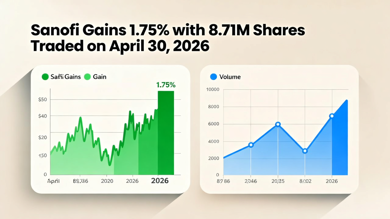 Sanofi Gains 1.75% with 8.71M Shares Traded on April 30, 2026
