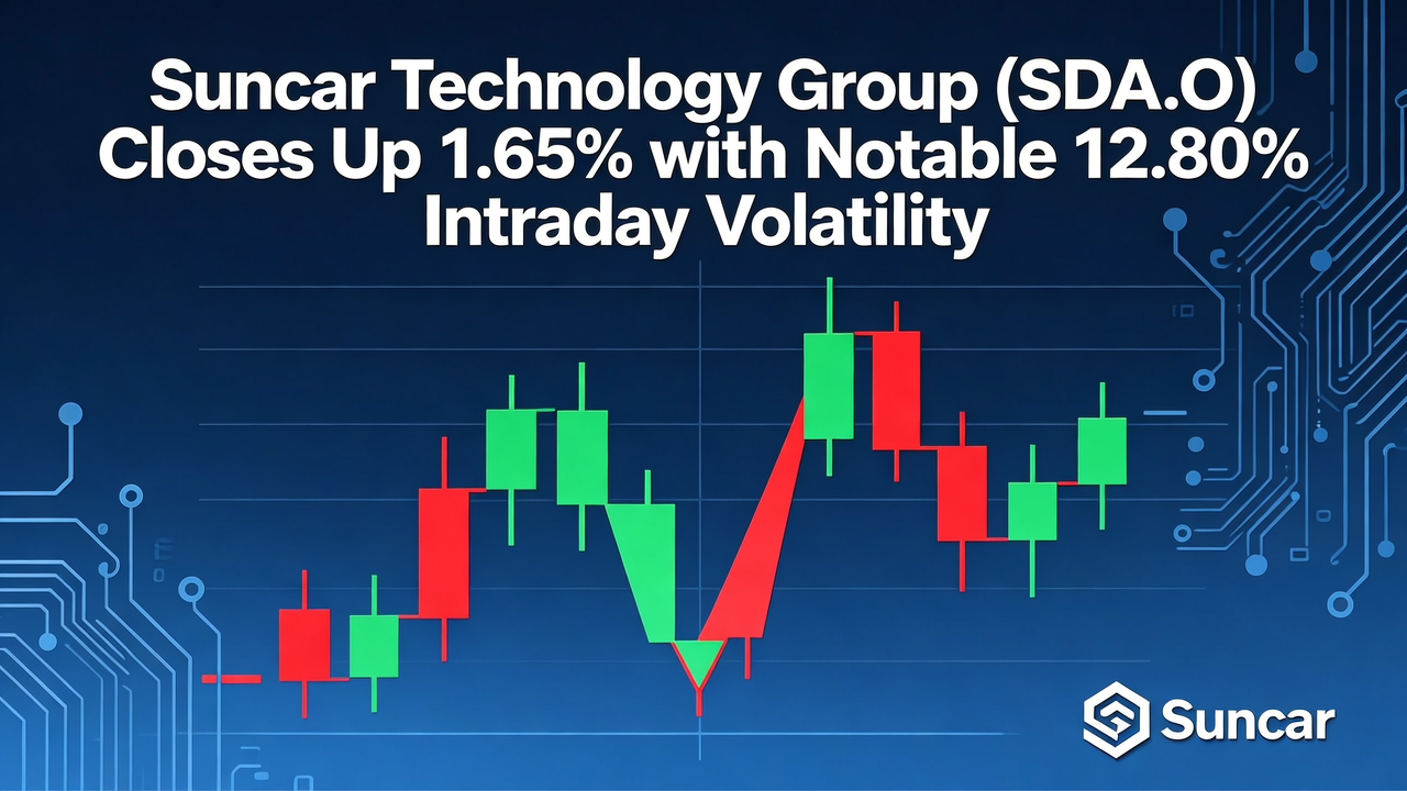 Suncar Technology Group (SDA.O) Closes Up 1.65% with Notable 12.80% Intraday Volatility