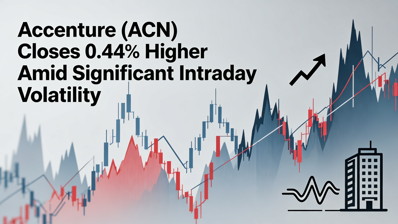 Accenture (ACN) Closes 0.44% Higher Amid Significant Intraday Volatility