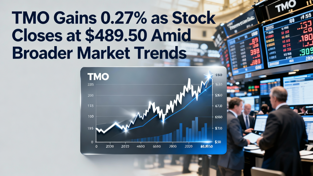 TMO Gains 0.27% as Stock Closes at $489.50 Amid Broader Market Trends
