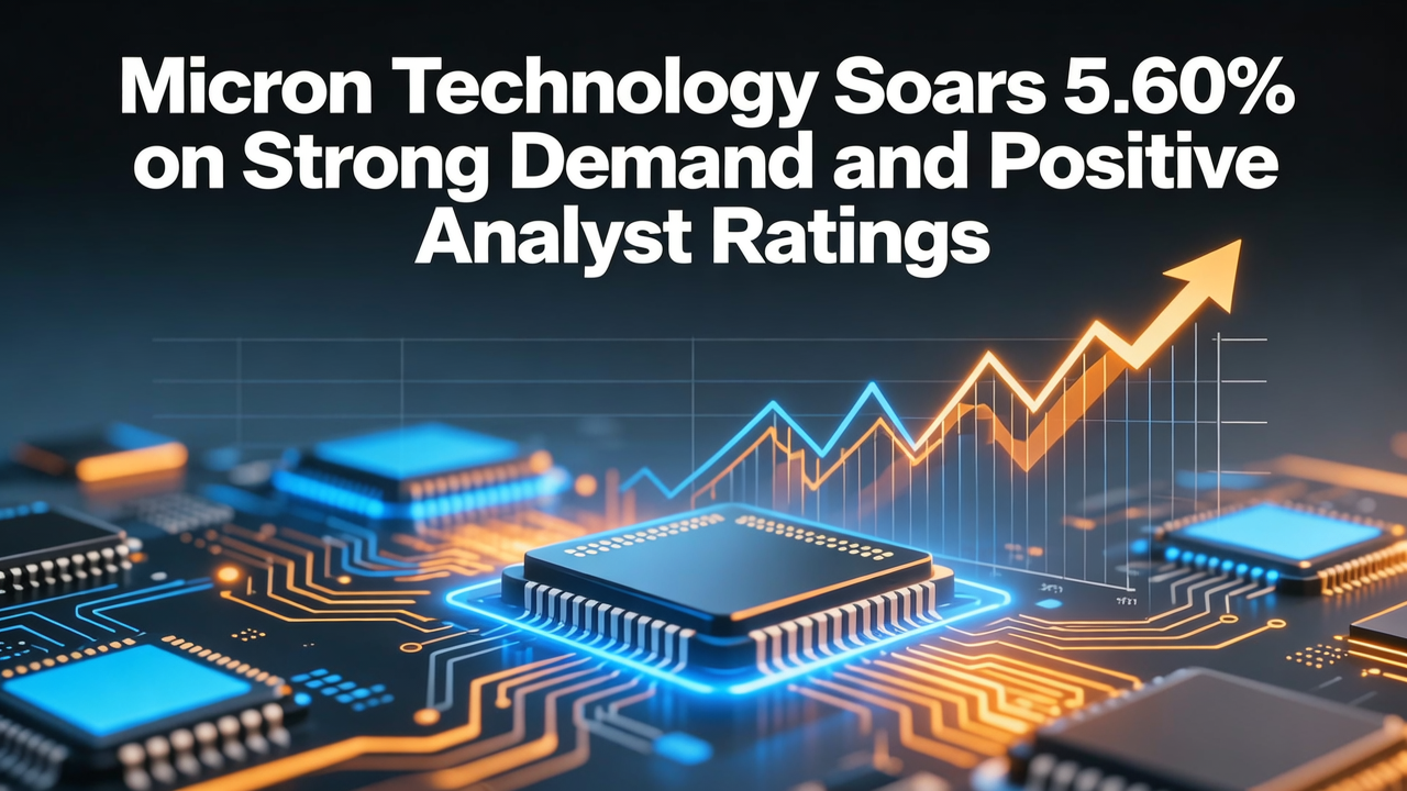 Micron Technology Soars 5.60% on Strong Demand and Positive Analyst Ratings