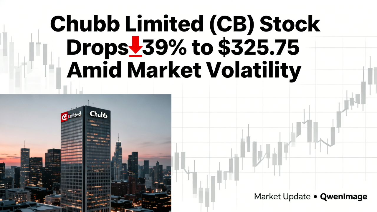 Chubb Limited (CB) Stock Drops 1.39% to $325.75 Amid Market Volatility