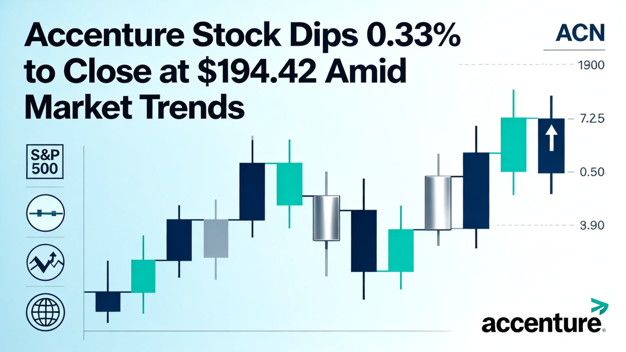 Accenture Stock Dips 0.33% to Close at $194.42 Amid Market Trends