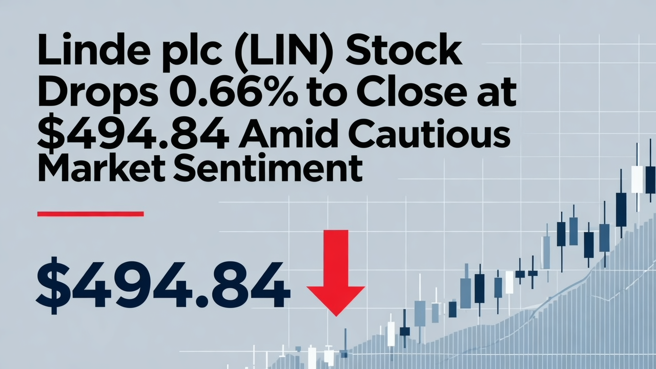 Linde plc (LIN) Stock Drops 0.66% to Close at $494.84 Amid Cautious Market Sentiment