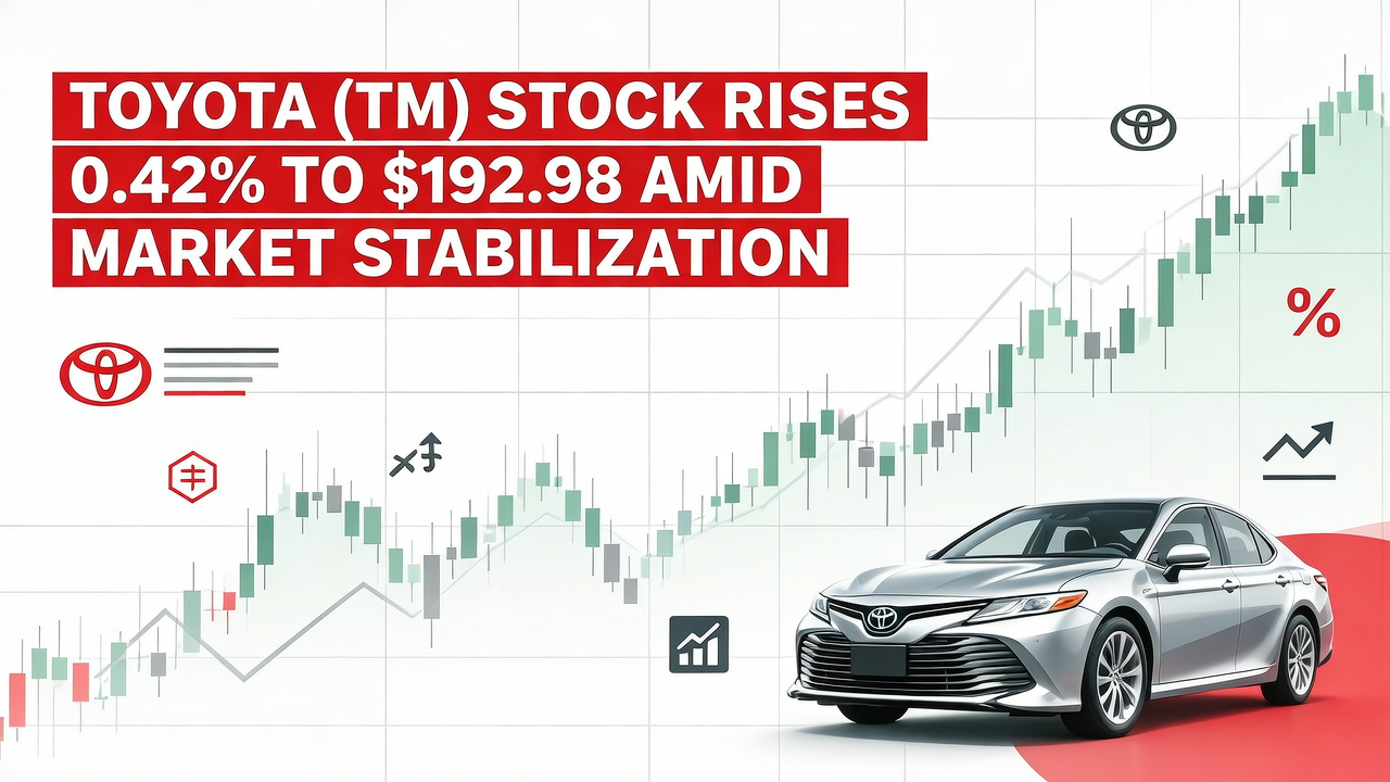 Toyota (TM) Stock Rises 0.42% to $192.98 Amid Market Stabilization