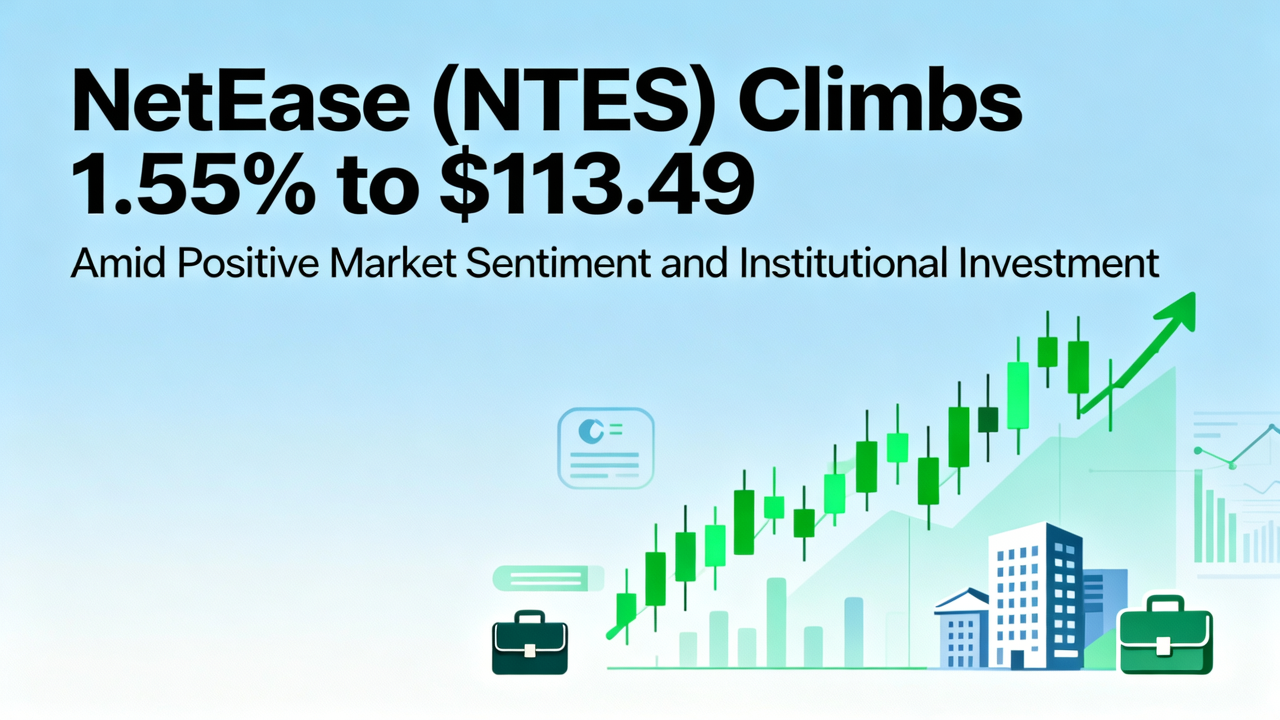 NetEase (NTES) Climbs 1.55% to $113.49 Amid Positive Market Sentiment and Institutional Investment