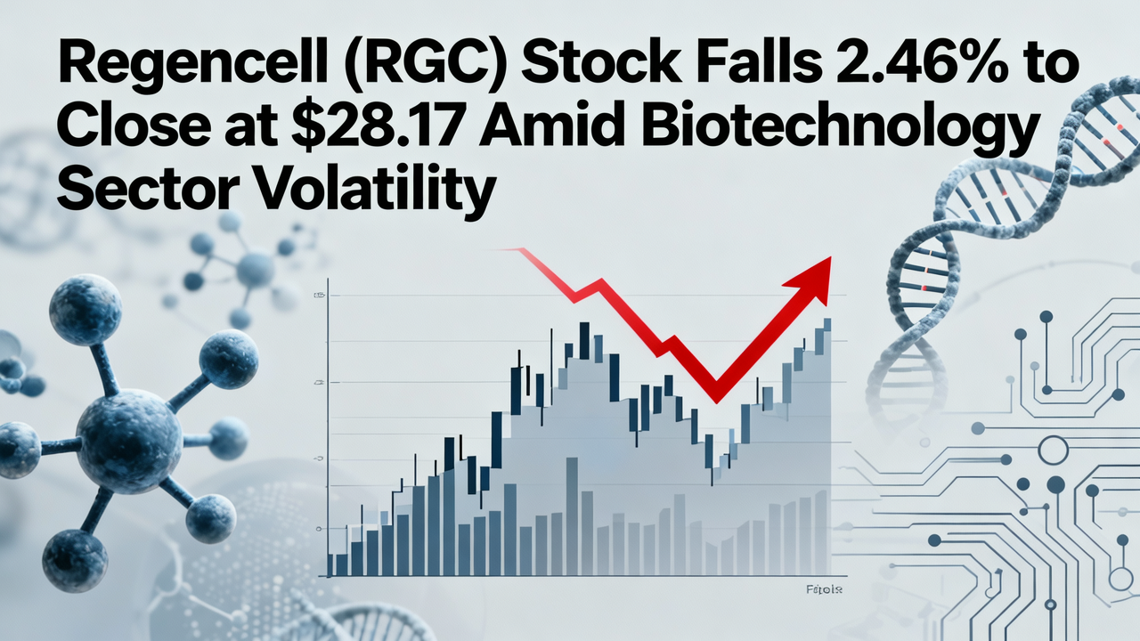 Regencell (RGC) Stock Falls 2.46% to Close at $28.17 Amid Biotechnology Sector Volatility