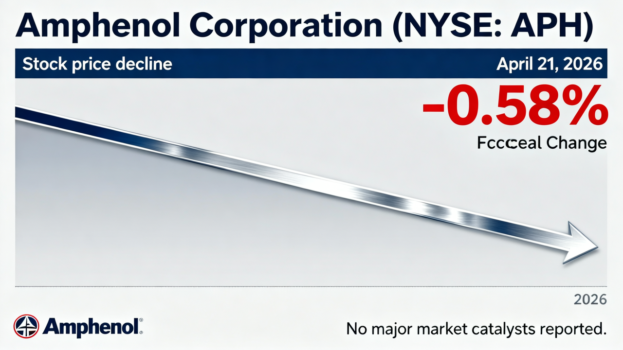 Amphenol Corporation Declines 0.58% with No Major Market Catalysts on April 21, 2026