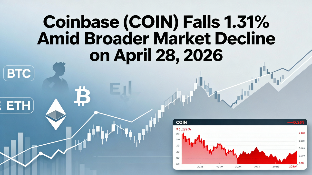 Coinbase (COIN) Falls 1.31% Amid Broader Market Decline on April 28, 2026