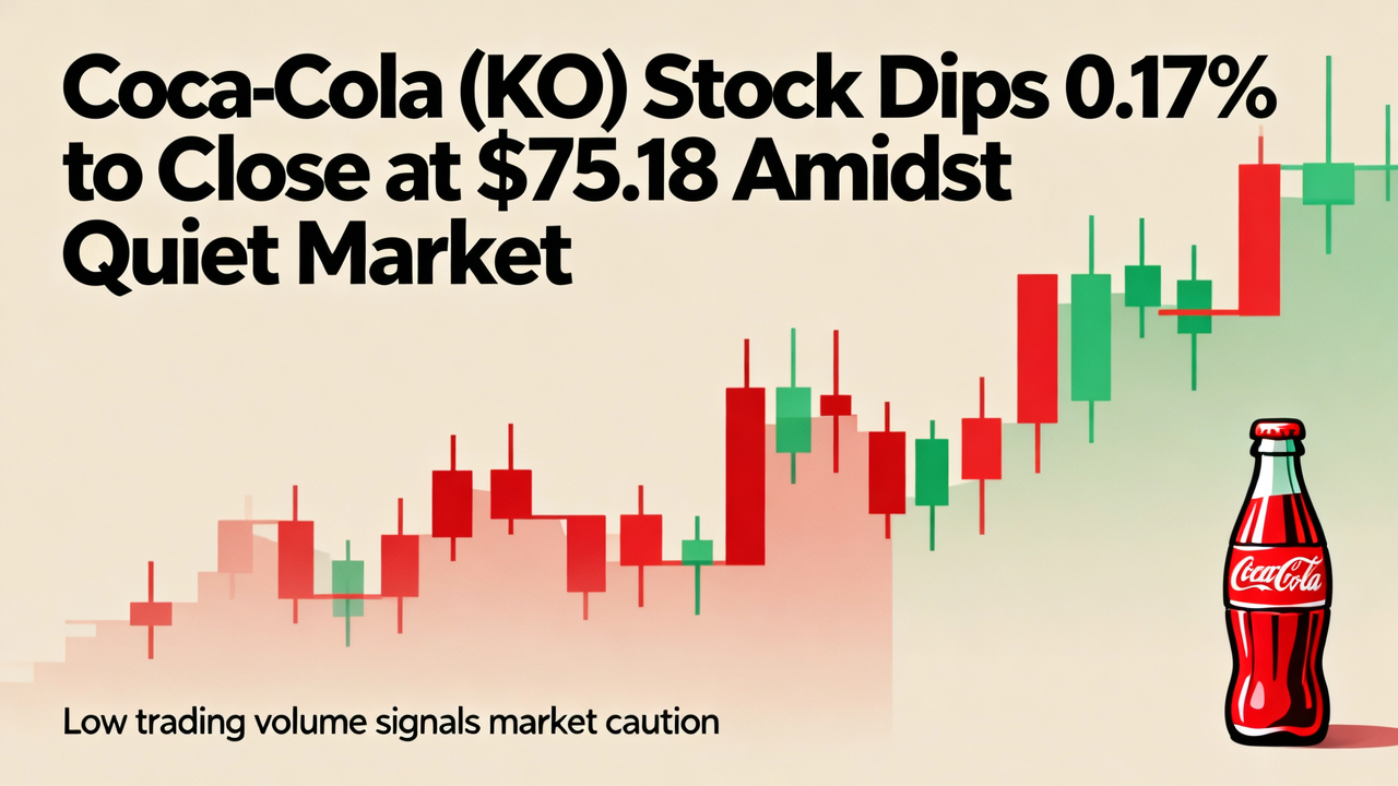 Coca-Cola (KO) Stock Dips 0.17% to Close at $75.18 Amidst Quiet Market