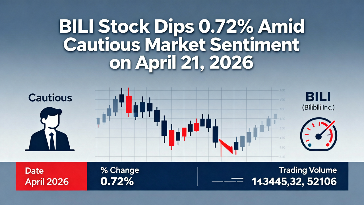BILI Stock Dips 0.72% Amid Cautious Market Sentiment on April 21, 2026