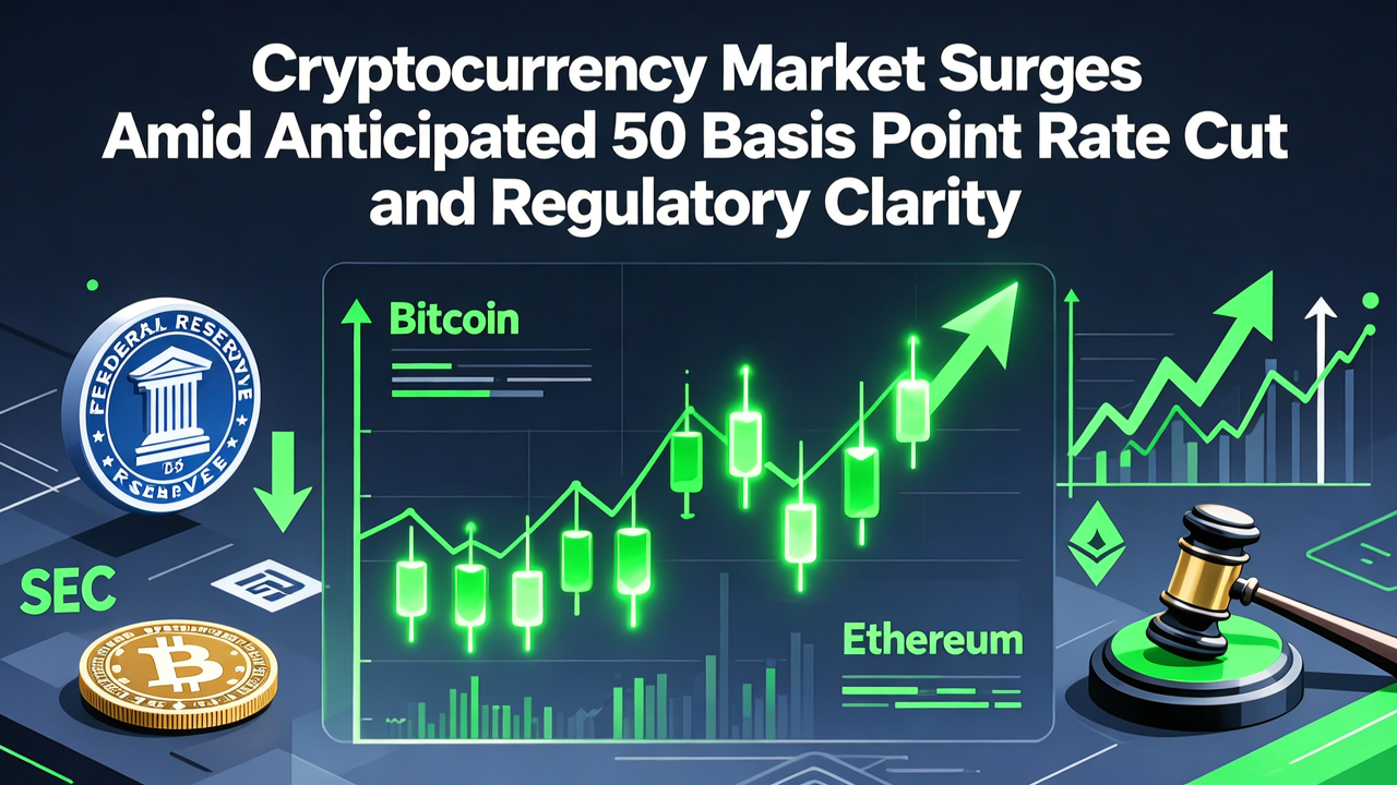 Cryptocurrency Market Surges Amid Anticipated 50 Basis Point Rate Cut and Regulatory Clarity