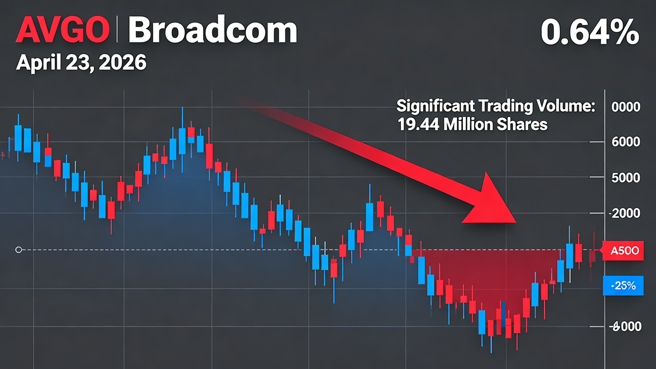 Broadcom (AVGO) Drops 0.64% with Significant Trading Volume of 19.44 Million Shares on April 23, 2026